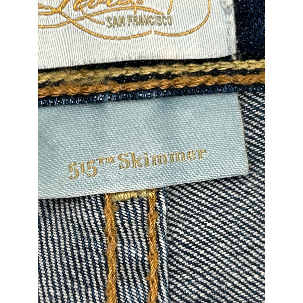 Levi's 515 Skimmer Capri Jeans Mid Rise Stretch Denim Classic 6 90S y2k Spring - Picture 9 of 12
